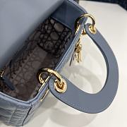 Dior Mini Lady Bag Cloud Blue Lambskin Size 17 x 15 x 7 cm - 5