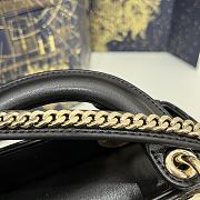 Dior Mini Lady Bag Black Lambskin Size 17 x 15 x 7 cm - 4