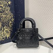 Dior Micro Lady Bag Black Cannage Calfskin with Diamond Motif 12x10x5 cm - 1