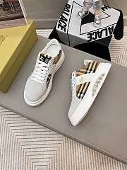Burberry Vintage Check White Men's Sneakers  - 3