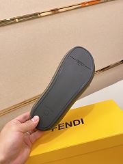 Fendi Feel Khaki Fabric Slides - 4