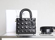 Dior Small Lady Bag Black Cannage Calfskin with Diamond Motif 20x16.5x8 cm - 1
