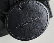 Dior Small Lady Bag Black Cannage Calfskin with Diamond Motif 20x16.5x8 cm - 4