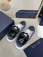 Dior B30 Sneaker Anthracite Gray Mesh and Black, Blue and Dior Gray Technical Fabric - 3