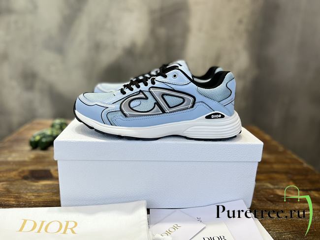 Dior B30 Sneaker Blue Mesh and Technical Fabric - 1
