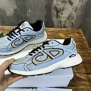 Dior B30 Sneaker Blue Mesh and Technical Fabric - 3