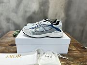 Dior B30 Sneaker Light Blue Mesh and Blue, Gray and White Technical Fabric - 1