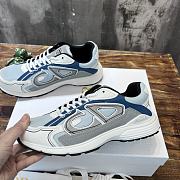 Dior B30 Sneaker Light Blue Mesh and Blue, Gray and White Technical Fabric - 5