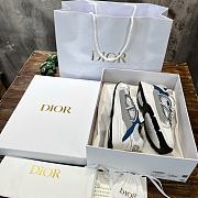 Dior B30 Sneaker Light Blue Mesh and Blue, Gray and White Technical Fabric - 4
