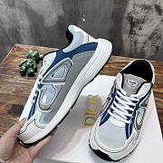 Dior B30 Sneaker Light Blue Mesh and Blue, Gray and White Technical Fabric - 2