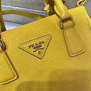 Prada Galleria Saffiano Leather Mini-Bag Yellow size 20x15x9.5 cm - 4