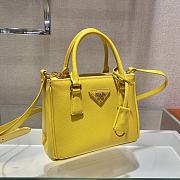 Prada Galleria Saffiano Leather Mini-Bag Yellow size 20x15x9.5 cm - 3