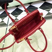 Prada Galleria Saffiano Leather Small Bag Red size 24.5x16.5x11 cm - 6