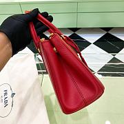 Prada Galleria Saffiano Leather Small Bag Red size 24.5x16.5x11 cm - 5