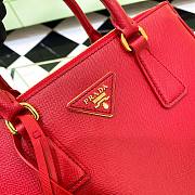 Prada Galleria Saffiano Leather Small Bag Red size 24.5x16.5x11 cm - 4