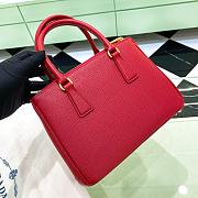 Prada Galleria Saffiano Leather Small Bag Red size 24.5x16.5x11 cm - 2