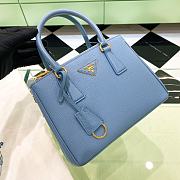 Prada Galleria Saffiano Leather Small Bag Cloud Blue size 24.5x16.5x11 cm - 1