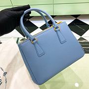 Prada Galleria Saffiano Leather Small Bag Cloud Blue size 24.5x16.5x11 cm - 2