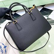 Prada Galleria Saffiano Leather Medium Bag Black size 28x12x19.5 cm - 4