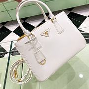 Prada Galleria Saffiano Leather Medium Bag White size 28x12x19.5 cm - 1