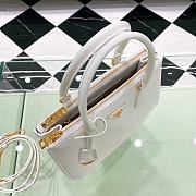 Prada Galleria Saffiano Leather Medium Bag White size 28x12x19.5 cm - 6