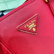 Prada Galleria Saffiano Leather Medium Bag Red size 28x12x19.5 cm - 5