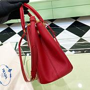 Prada Galleria Saffiano Leather Medium Bag Red size 28x12x19.5 cm - 4