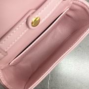 Celine Belt Bag Triomphe Belt In Shiny Calfskin Pink size 11 x 8 x 4 cm - 6