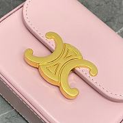 Celine Belt Bag Triomphe Belt In Shiny Calfskin Pink size 11 x 8 x 4 cm - 5