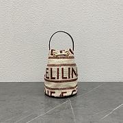 Celine Teen Drawstring In Textile With Celine All-Over And Calfskin - 2
