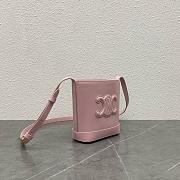 Celine Mini Bucket Cuir Triomphe In Smooth Calfskin Light Pink - 3