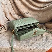 YSL Loulou Toy Strap Bag Mint Green size 20 x 14 x 7.5 cm - 4