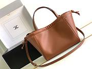 Celine Small Cabas Drawstring Cuir Triomphe In Smooth Calfskin Brown - 2