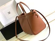 Celine Small Cabas Drawstring Cuir Triomphe In Smooth Calfskin Brown - 6