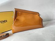Fendi First Midi Brown Patent Leather Bag size 30x20x14 cm - 6