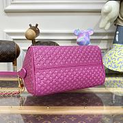 LV Speedy Bandoulière 20 Rose Calfskin 20.5x13.5x12 cm - 4