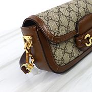 Gucci Horsebit 1955 Small Shoulder Bag Beige/Ebony GG Supreme - 3