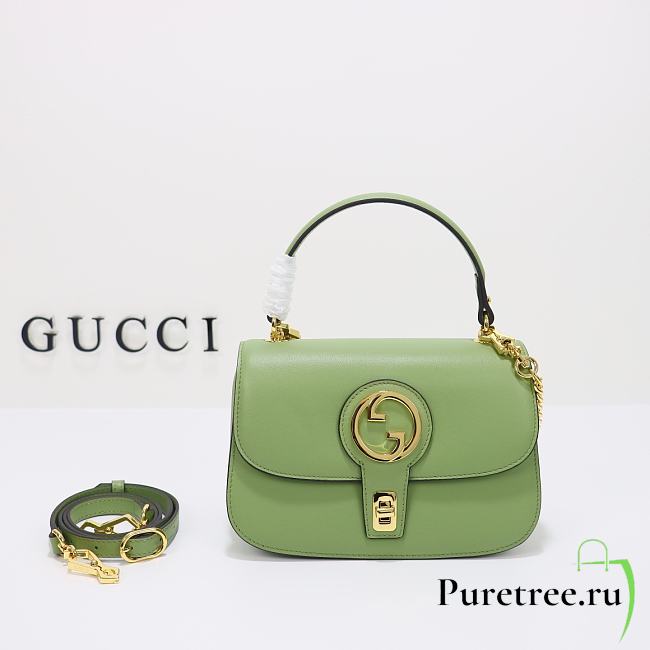 Gucci Blondie Top-Handle Bag Light Green 23x15x11 cm - 1