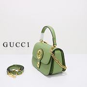 Gucci Blondie Top-Handle Bag Light Green 23x15x11 cm - 6