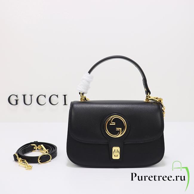 Gucci Blondie Top-Handle Bag Black 23x15x11 cm - 1