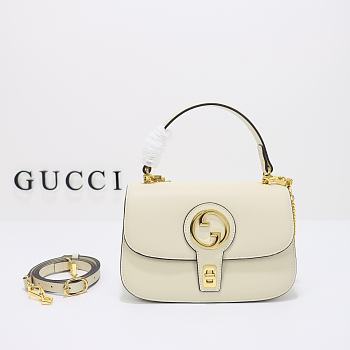 Gucci Blondie Top-Handle Bag White 23x15x11 cm