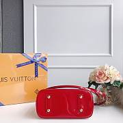 Louis Vuitton Alma BB Red Vernis Leather Bag M91678 - 25 x 19 x 11cm - 4