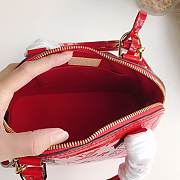 Louis Vuitton Alma BB Red Vernis Leather Bag M91678 - 25 x 19 x 11cm - 3