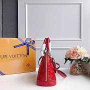 Louis Vuitton Alma BB Red Vernis Leather Bag M91678 - 25 x 19 x 11cm - 2