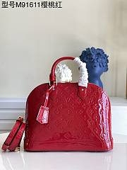 Louis Vuitton Alma Monogram Vernis Red | M90169 - 5