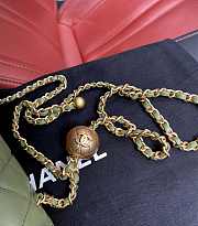 Chanel Lambskin & Gold-Tone Small Metal Flap Bag Khaki AS1787 - 6