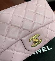 Chanel Lambskin & Gold-Tone Small Metal Flap Bag Pink AS1787 - 5