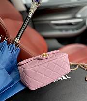 Chanel Lambskin & Gold-Tone Metal Mini Flap Bag Pink AS1786 - 6