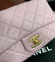 Chanel Lambskin & Gold-Tone Metal Mini Flap Bag Pink AS1786 - 3