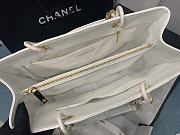 Chanel Grand Shopping Tote White Caviar Leather Gold Hardware 33cm - 5